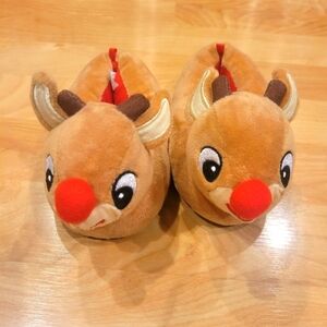 Rudolph the Red Nose Reindeer baby Slippers Size 4